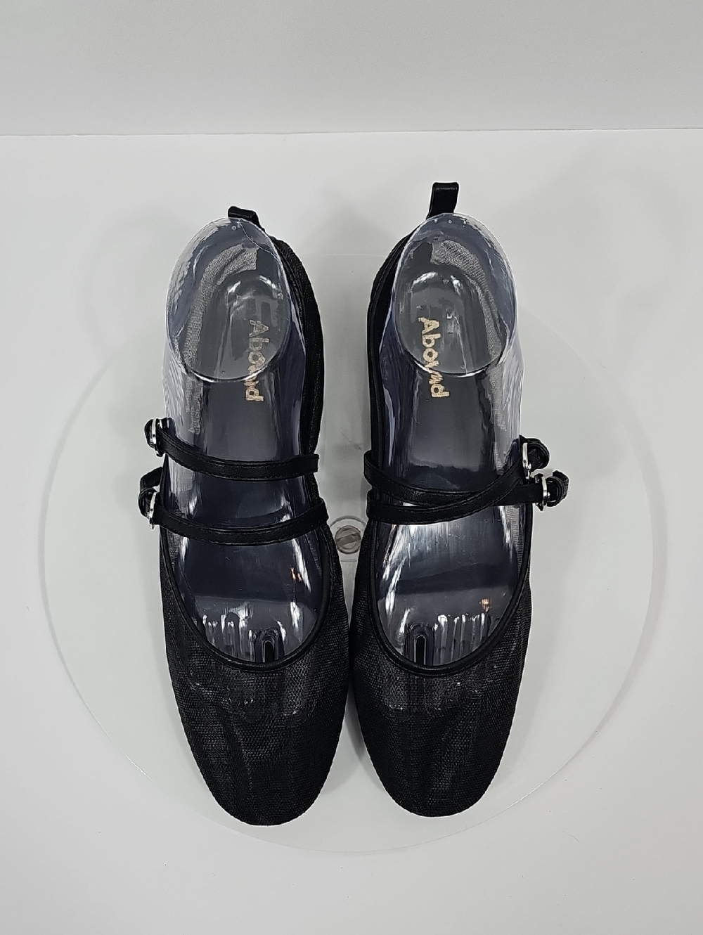 NWOT Abound Galantis Mesh Mary Jane Flats Double-Strap Buckle Shoes Black 8.5 - Picture 5 of 15